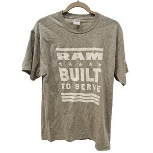 Ram Truck T-Shirt Gray Built To Serve Short Sleeve Adult Dodge Cotton Sz M NWOT